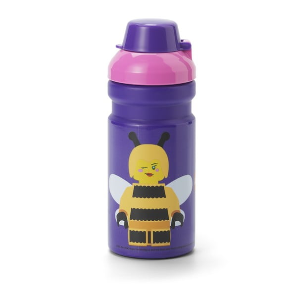Лилава детска бутилка 390 ml Bee – LEGO®