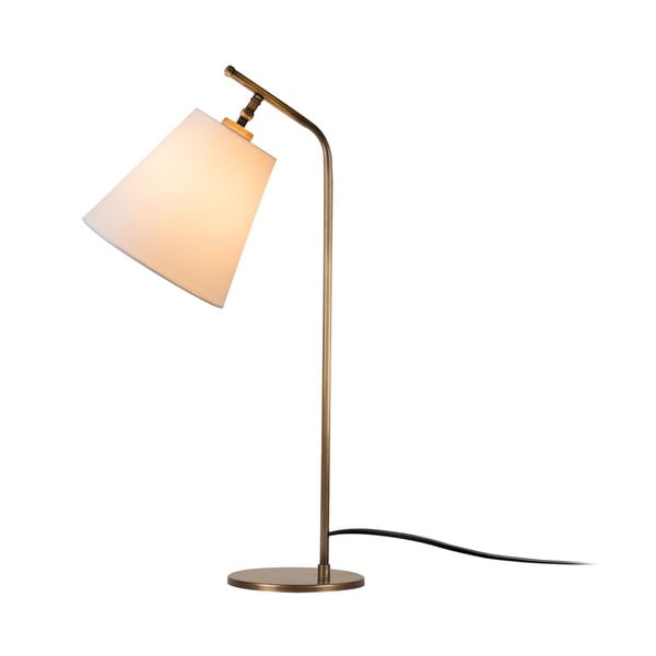 Настолна лампа в бял и бронзов цвят (височина 67 cm) Salihini – Opviq lights