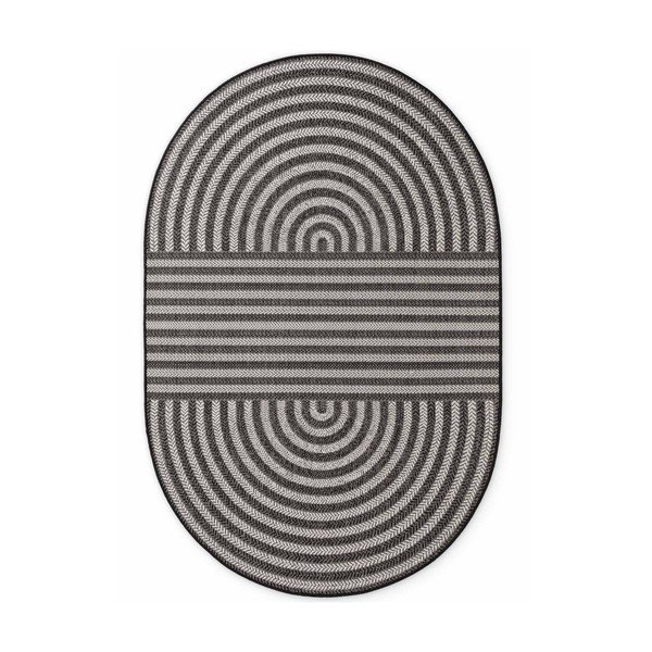 Черен/кремав килим за открито и закрито 160x230 cm Haringey Woodfield – Ted Baker