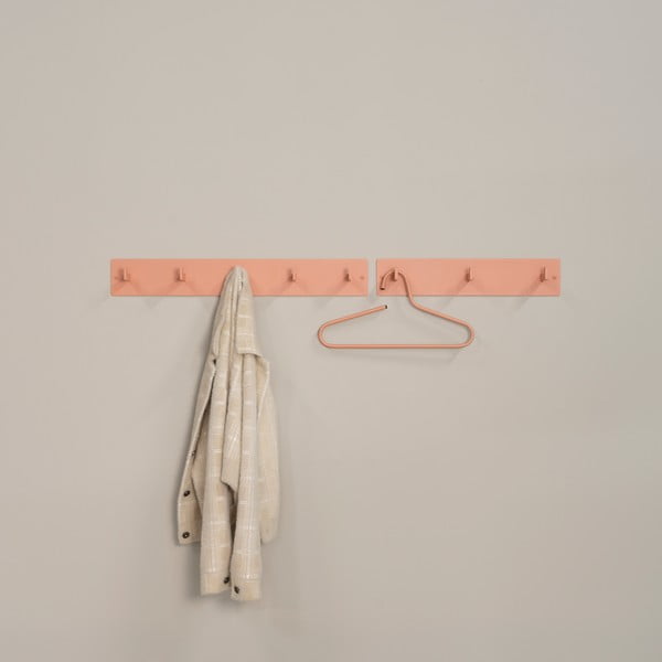 Метална стенна закачалка в цвят сьомга 70 cm Leatherman – Spinder Design-image-1