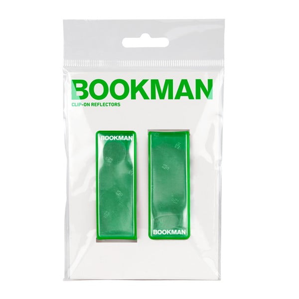 Zelená magnetická připínací odrazka Bookman