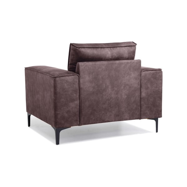 Тъмнокафяв фотьойл от изкуствена кожа Copenhagen - Scandic-image-3