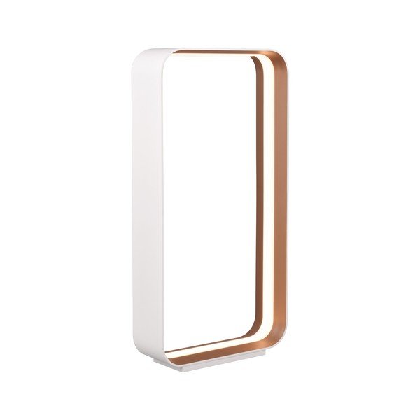 Бяла LED настолна лампа с гласово управление/ управление чрез мобилно приложение с метален абажур (височина 61 cm) Cizione – CINQUE-image-2