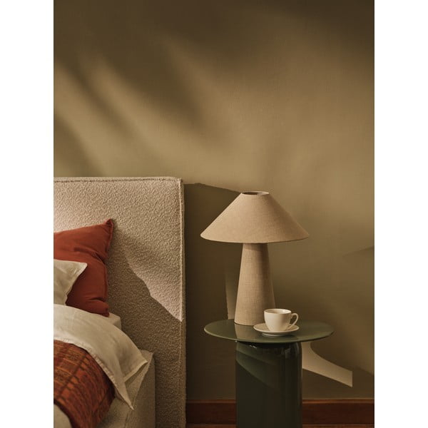 Кремава тапицирана табла за легло 209x100 cm Olivia – Micadoni -image-2