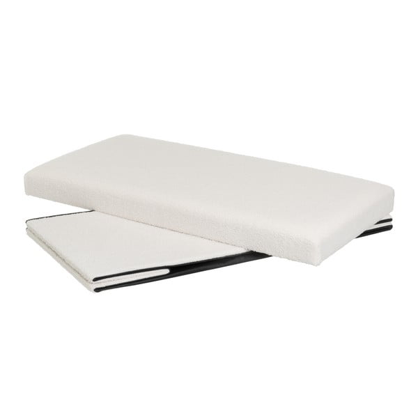 Бяла табуретка от букле Ecru – Casa Selección-image-2