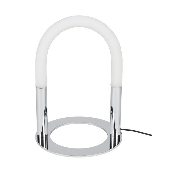 Метална LED затъмняваща се настолна лампа в сребрист цвят (височина 36 cm) Arch – Zuiver