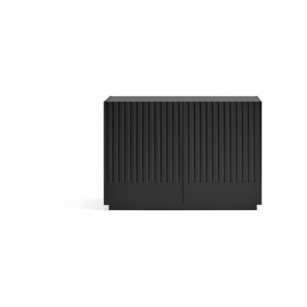 Черен нисък скрин с чекмеджета 100x70 cm Doric - Teulat