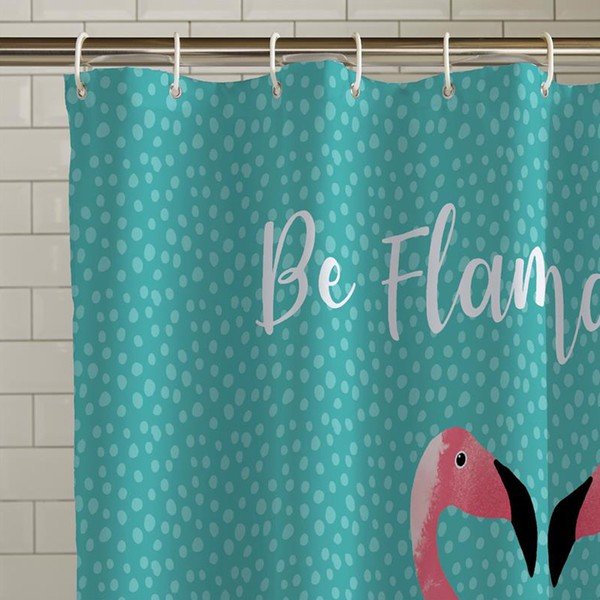 Завеса за душ 180x180 cm Flamingo - Catherine Lansfield-image-1