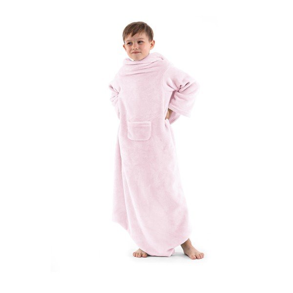 Розово бебешко телевизионно одеяло с ръкави Lazykids Lazy Kids - DecoKing-image-1