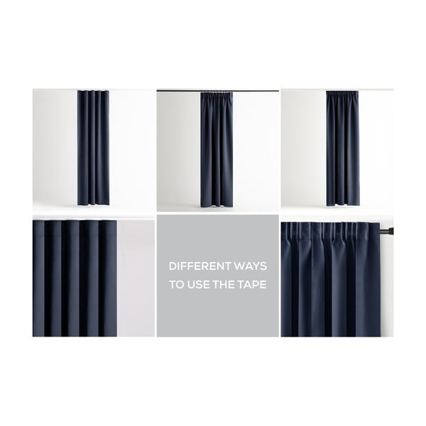 Тъмносиньо затъмняващо перде 140x270 cm Kierra – Restilo-image-3