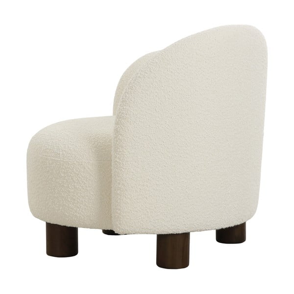 Бял фотьойл от плат букле Honolulu - House Nordic-image-3