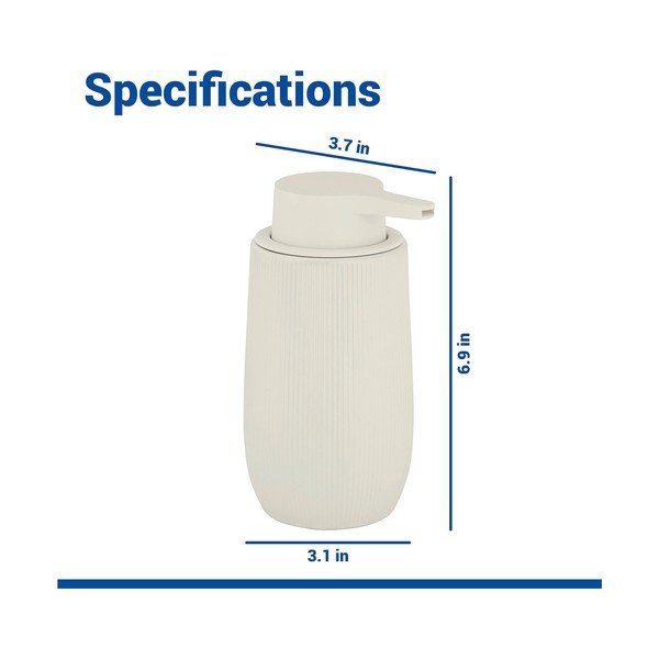 Кремав пластмасов диспенсер за сапун 400 ml Fablo – Wenko-image-4