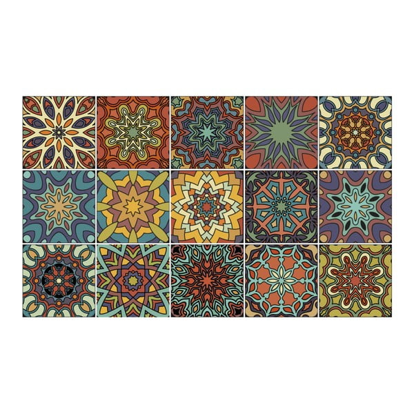 Комплект от 15 декоративни стикера за стена La Plata - Ambiance-image-2