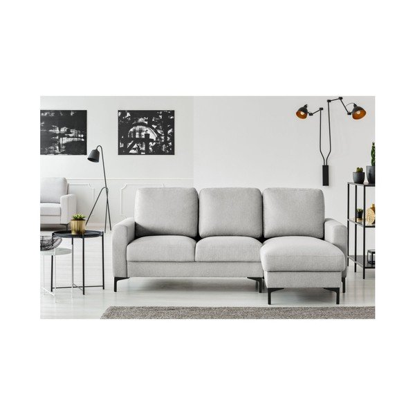 Světle šedá rohová pohovka Cosmopolitan design Atlanta, pravý roh-image-1