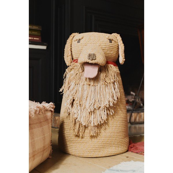 Бежова текстилна детска кошница за играчки 40x30x55 cm Luna – Lorena Canals-image-2