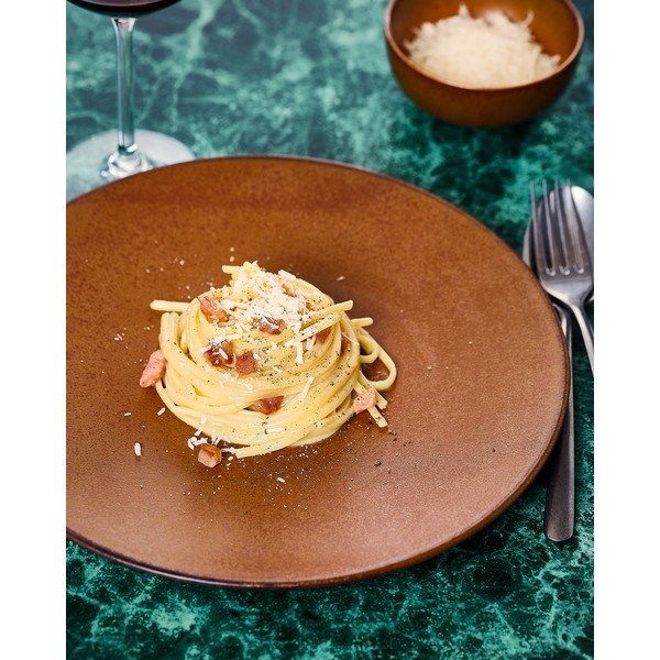 Кафява порцеланова чиния ø 27 cm Ovio – BonBistro-image-2
