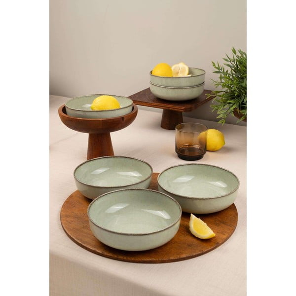 Светлозелени порцеланови купички в комплект от 6 бр. 75 ml – Hermia-image-1
