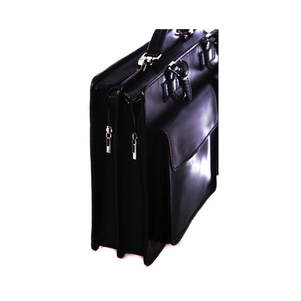 Органайзер от черна кожа Gaia - Chicca Borse-image-2