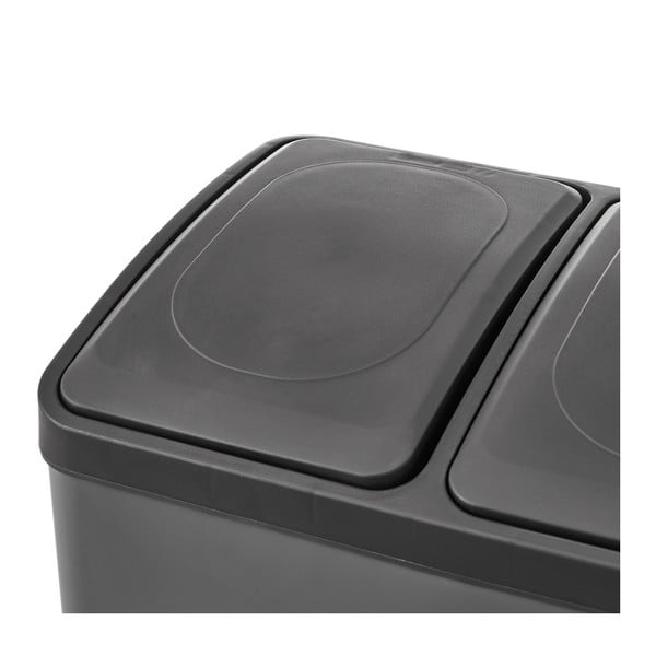 Кошче от неръждаема стомана с педали за сортирани отпадъци 30 л Litros - Casa Selección-image-3