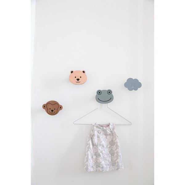 Сиво-зелена стенна стоманена кука Frog Dot Nupo – LIND DNA-image-1