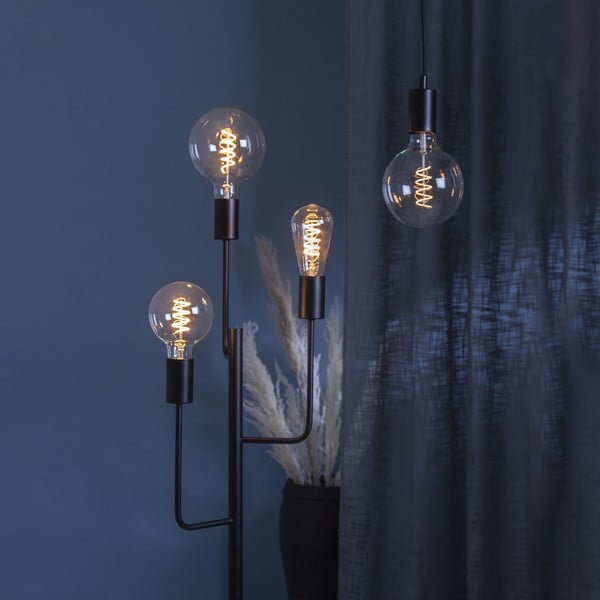 Топла LED крушка с димируема жичка E27, 4 W Spiral Filament - Star Trading-image-2