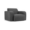 Тъмносив фотьойл от плат букле Molino - Micadoni Home