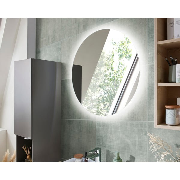 Стенно огледало със светлина ø 70 cm Quickset 393 – Pelipal-image-1
