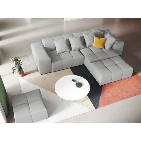 Сив ъглов диван (променлива) Rome - Cosmopolitan Design-image-1
