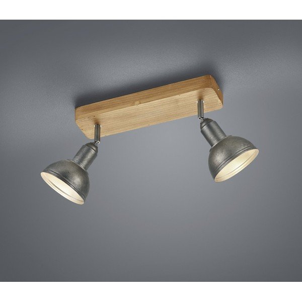 Прожектор в тъмносив и естествен цвят 11x33 cm Delhi – Trio-image-1