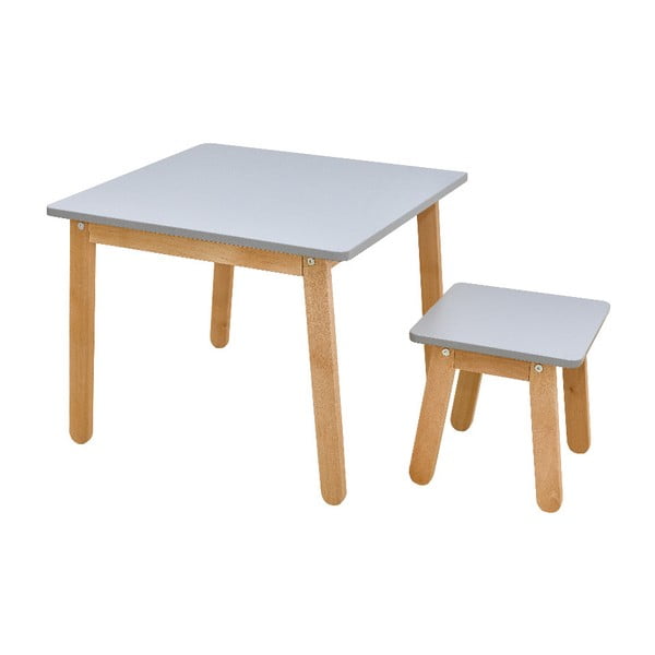 Сива детска маса Woody - BELLAMY-image-2