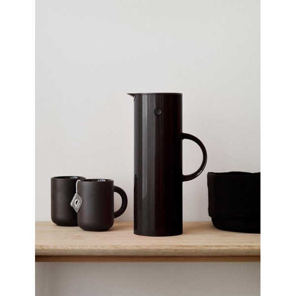 Черна пластмасова термо кана 1 l EM77 – Stelton-image-1