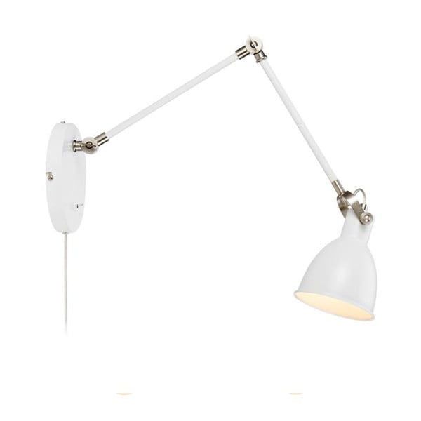 Бяла стенна лампа , дължина на рамото 84,5 cm House - Markslöjd