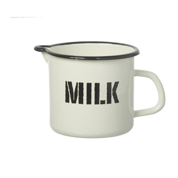 Бяла емайлирана кана за мляко Мляко - Parlane