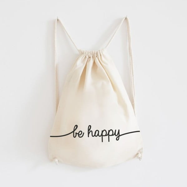 Plátěný batoh Be Happy