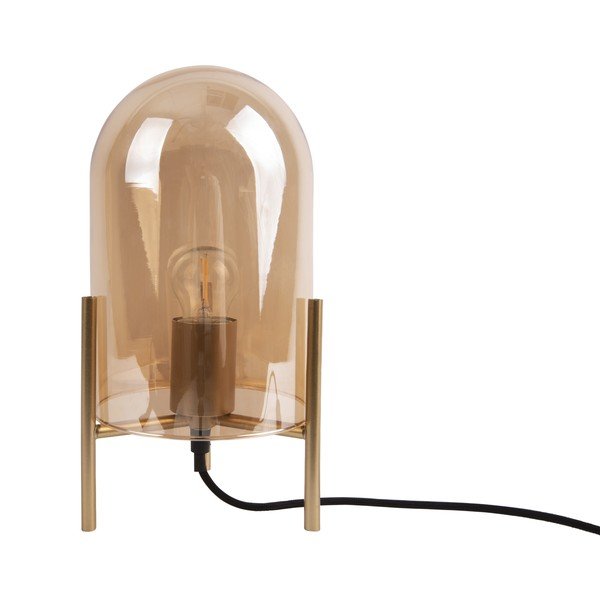 Стъклена настолна лампа в златист цвят Bell - Leitmotiv-image-2