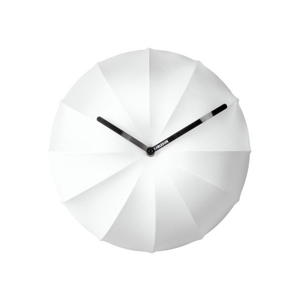 Бял стенен часовник , ø 40 cm Stretch - Karlsson-image-1