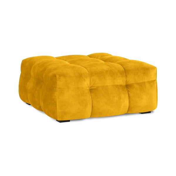 Жълт кадифен пуф Vesta - Windsor & Co Sofas