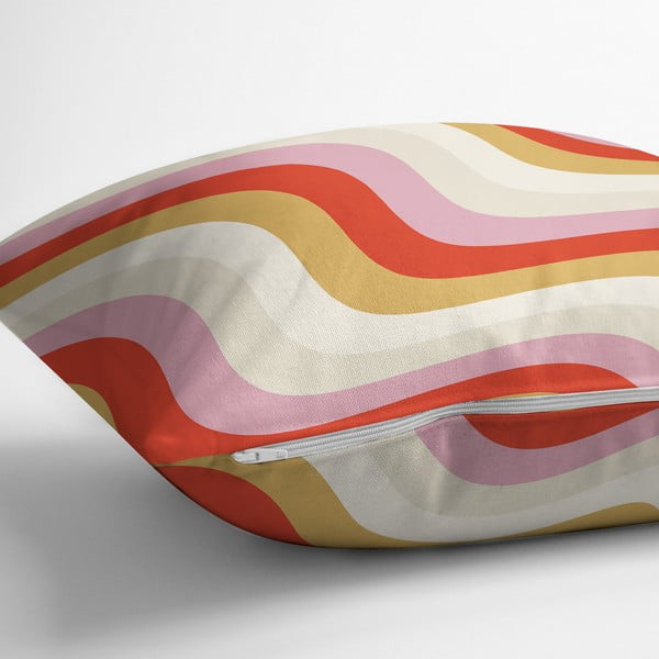 Калъфка за възглавница 43x43 cm Creamy Raspberry Swirl – Mila Home-image-2