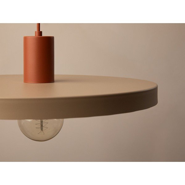 Бежово метално висящо осветително тяло ø 40 cm Ori – Micadoni -image-1