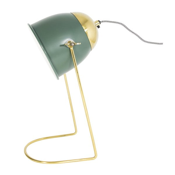 Зелена настолна лампа Feathery, 16 x 36 cm - HF Living