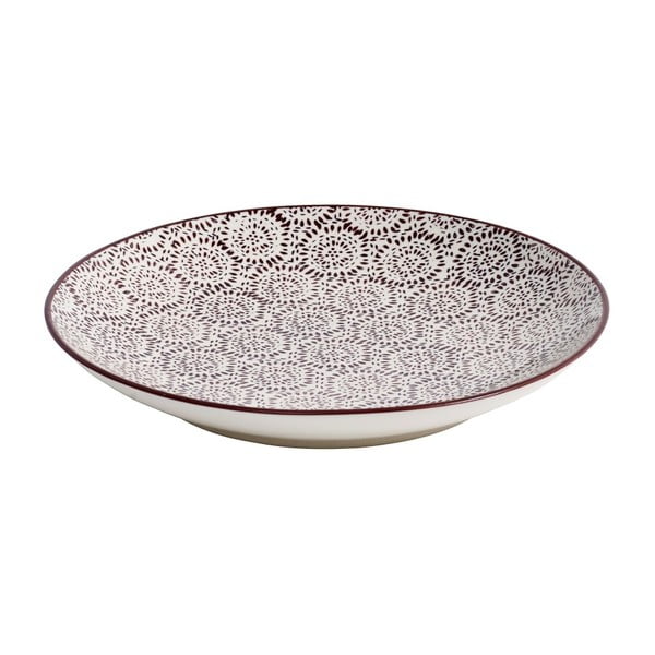 Tmavě fialový talíř Nordal Blossom Fluff, Ø 20 cm