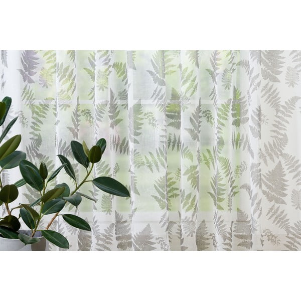 Бяло-сива завеса 300x260 cm Feriga - Mendola Fabrics-image-1