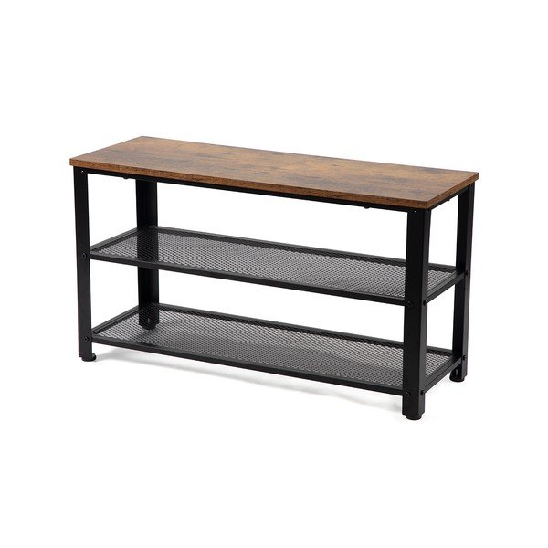 Черна стоманена стойка за обувки 80x45x30 cm Arne – Bonami Essentials