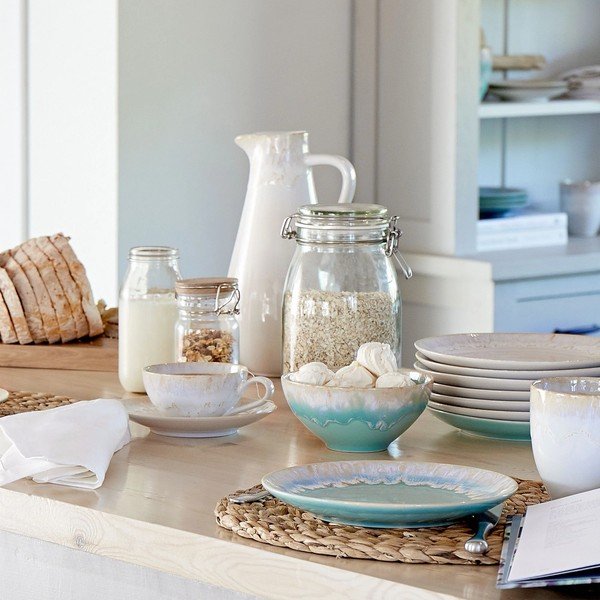 Тюркоазена десертна глинена чиния ø 22 cm Taormina – Casafina-image-2