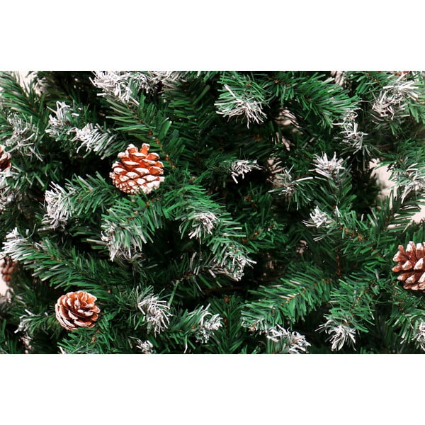 Umělý vánoční stromek se šiškami, výška 1,8 m-image-1