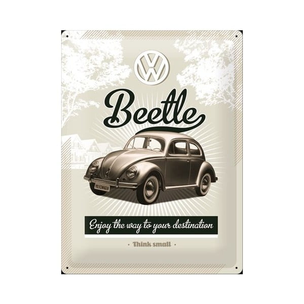 Метален знак Beetle II, 30x40 cm - Postershop