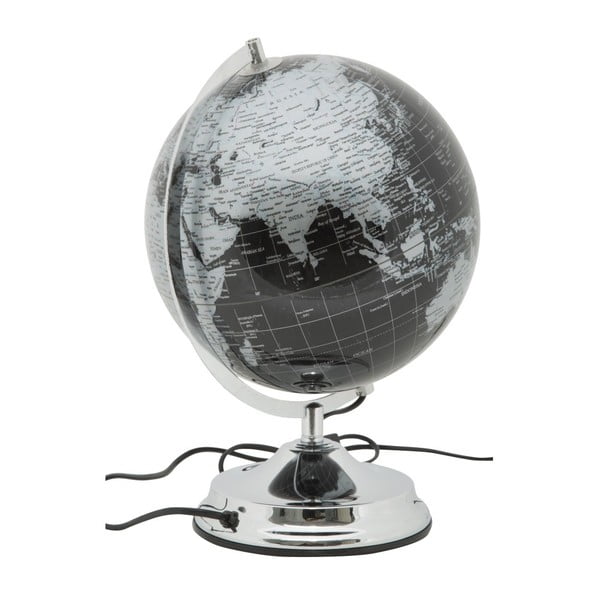 Dekorativní osvětlený globus ve stříbrném provedení Mauro Ferretti, ⌀ 25 cm