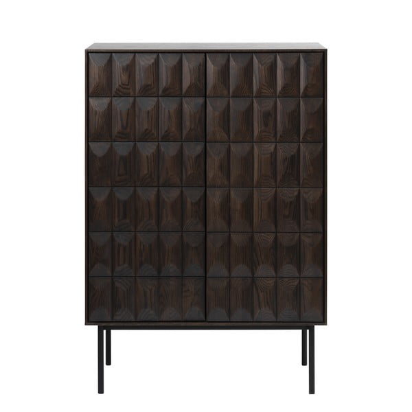 Тъмнокафяв скрин 90x130 cm Latina – Unique Furniture