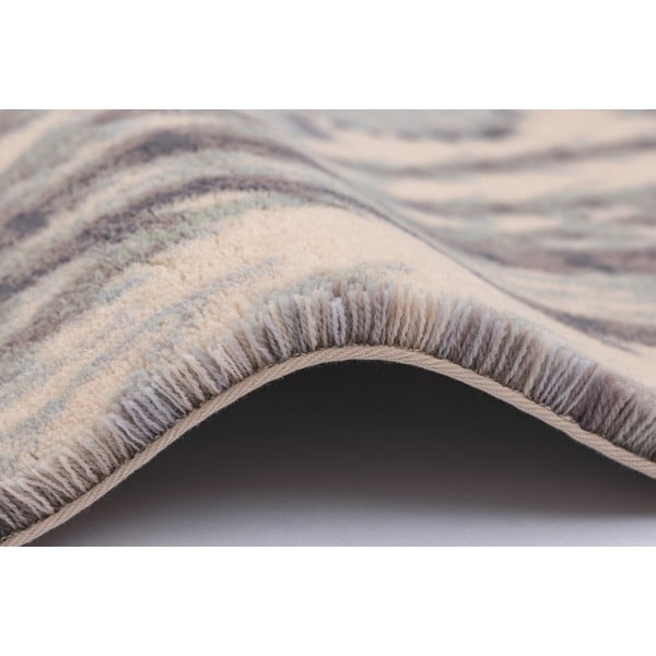 Вълнен килим в бежов и ментов цвят 133x190 cm V&A Calisia Kelp – Agnella-image-1