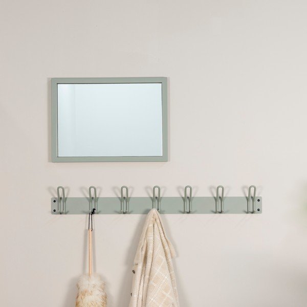 Сиво-зелена метална стенна закачалка 100 cm Miles – Spinder Design-image-1